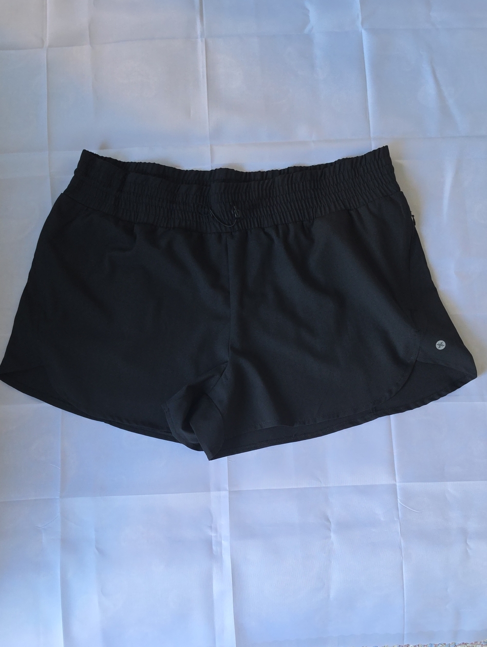 RBX Black Women's Athletic Shorts with Elastic Waistband